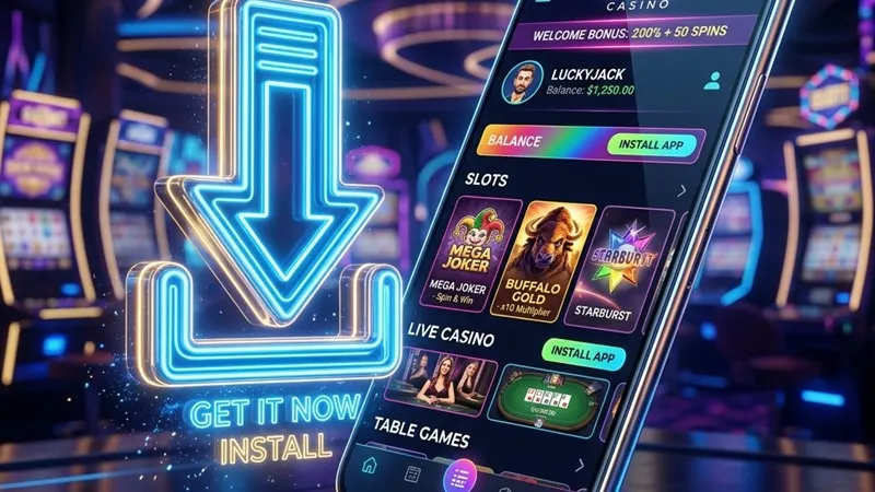 jiligames dedicated mobile application download interface for Android APK package and iOS Safari launcher